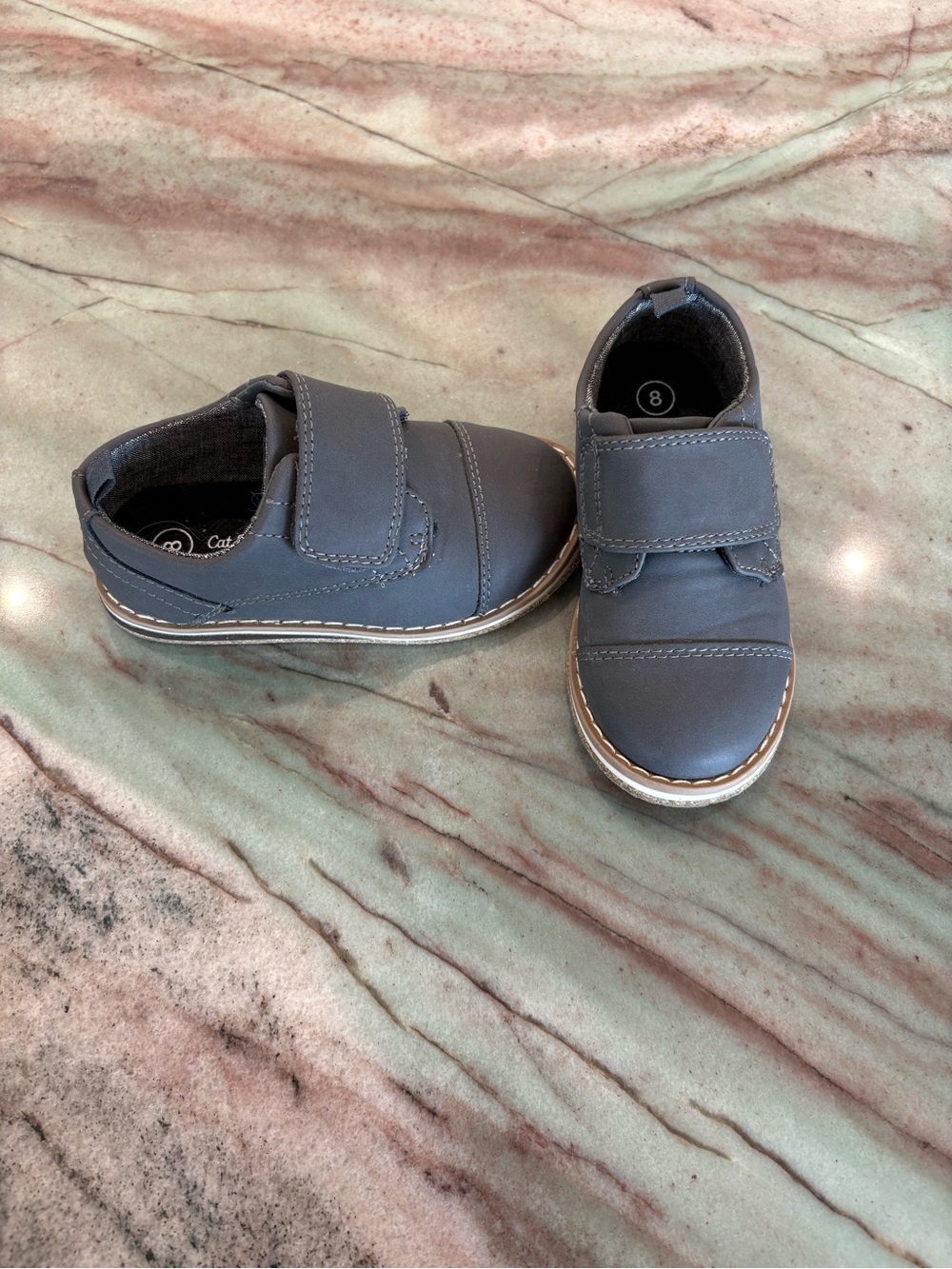 Cat & Jack Gray Velcro Dress Shoes for Kids